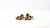 Art Deco Style 0.08 Carat Ruby Turquoise Onyx Yellow Gold "Knot" Cufflinks