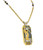 Art Deco Style Diamond Enamel 18 Karat Gold Flapper Golfer Sautoir Necklace