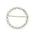 Tiffany & Co. 1920 Art Deco Platinum Round Diamond Brooch Pin
