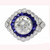 Elegant Platinum 1.92 Carat Sapphire and Diamond Ring