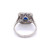 1.75 Carat Sapphire and Diamond Designer Sophia D. Platinum Ring