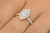 1 Carat 14 Karat White Gold Marquise Diamond Ring, Vintage Halo Style Ring