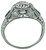 1.02 Carat Diamond Sapphire Platinum Engagement Ring