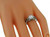 1.02 Carat Diamond Sapphire Platinum Engagement Ring