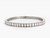 Emerald Cut Certified Color E/F Diamonds 10.55 Carat on Platinum Tennis Bracelet
