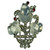 Trifari Alfred Philippe for Trifari Moonstone Fruit Salad Flower Vase Clip