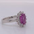 IGL Certified Pink Sapphire Diamond Ring