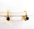 1.02 Carat Blue Sapphire White Diamond Yellow Gold Lever-Back Dangle Earrings