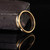 Antique Art Deco 14 Karat Two-Tone Yellow Gold Engraved Wedding Band