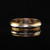 Antique Art Deco 14 Karat Two-Tone Yellow Gold Engraved Wedding Band