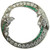 1925 Art Deco Platinum Emerald Diamond Circle Pin