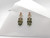 Green Sapphire, Pink Sapphire and Diamond Earrings Set in 18 Karat Gold Setting