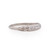 Art Deco Platinum Single Cut Vintage Diamond Stackable Wedding Band