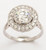 Vintage European Cut 2.10 Carat Diamond Target Engagement Ring