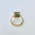 Art Deco Tourmaline and Diamond 18 Carat Gold Cluster Ring