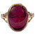 Art Deco Garnet Cabochon Ring