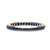 1.00 Carat Total Weight Sapphire White Gold Wedding Band