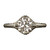 Art Deco 1.30 Carat Old Cut Diamond Gold Ring
