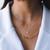 0.10 Carat Diamond Moon and Star Pendant Necklace in 14 Karat Gold Shlomit Rogel