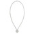 Heart Pendant and Necklace in 18K White Gold and Diamonds
