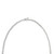 Heart Pendant and Necklace in 18K White Gold and Diamonds