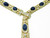 Diamond Sapphire Adjustable Necklace