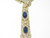 Diamond Sapphire Adjustable Necklace