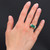 1930s Art Deco 3 Carat Emerald Diamonds 18 Karat Rose Gold Ring
