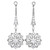 Vintage Deco Diamond Platinum Dangle Drop Earrings