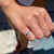 Diamond Turquoise Enamel Eye Ring in 14K White Gold, Shlomit Rogel