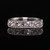 Antique Art Deco Platinum Old European Diamond Six Stone Wedding Band