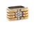 1970s White and Yellow Gold Art Deco Style Ring