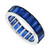 AimÃ©e Seamless Baguette Sapphire Eternity Ring in 18K White Gold