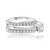 0.60 Carat Diamond Double Band Wedding Ring in 14k White Gold Shlomit Rogel