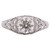 1.02 Carat Art Deco Diamond Platinum Engagement Ring