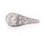 1.02 Carat Art Deco Diamond Platinum Engagement Ring