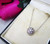 Antique Art Deco 14 Karat White Gold Diamond Dome Cluster Necklace