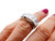 Art Deco Diamond Platinum Ring French Signed SB