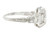 Art Deco 2.30 Carats Diamond Platinum Octagonal Engagement Ring, Circa 1930