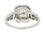 Art Deco 2.30 Carats Diamond Platinum Octagonal Engagement Ring, Circa 1930