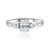 0.94 Carat Oval Diamond Ring in 14k White Gold GIA Certified, Shlomit Rogel