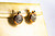 Art Deco Style 0.80 Carat White Rose Cut Diamond Yellow Gold Dangle Earrings
