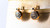 Art Deco Style 0.80 Carat White Rose Cut Diamond Yellow Gold Dangle Earrings
