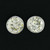 Antique Art Deco Platinum 1.16ctw Old European Cut Bezel Diamond Stud Earrings