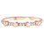 Pave Diamond White Enamel Stacking Ring in 14K Rose Gold, Shlomit Rogel