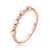 Pave Diamond White Enamel Stacking Ring in 14K Rose Gold, Shlomit Rogel