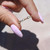 Pave Diamond White Enamel Stacking Ring in 14K Rose Gold, Shlomit Rogel