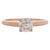 Solitaire Ring with Simple Carved Bubble Design and a .85 Carat Center