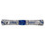 Art Deco 18K White Gold 3.1ct Sapphire 0.94ct Diamond Bar Brooch