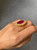 7.84 Carat Ruby and Yellow Diamond Cocktail Ring